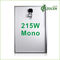 Şebeke Dışı / Izgaralı Sistem İçin 215 W Mono PV Solar Panel Sınıf A Solar Hücre