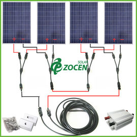 Stand Alone Portable 400W Topraklama Güneş Pili Montaj Sistemleri 110V - 240V