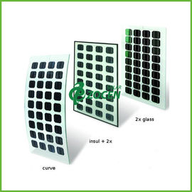 180W Temperli Cam Çift Cam Güneş Paneli 125 * 125mm Mono - Ev İçin Kristal