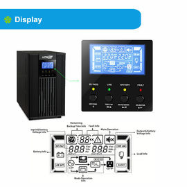 Ev / Ofis Saf Sinewave 3000VA Yüksek Frekanslı Online UPS Tek fazlı