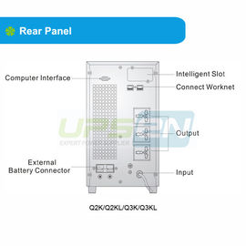 Tek Fazlı 2KVA Yüksek Frekanslı Online UPS Gerçek Online Çift Dönüşümlü UPS&#39;ler