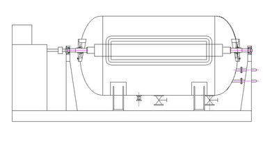 AC Frekans Dönüşümü Dev Boyalı Kumaş Boyama Boyama Makinası1000kg - 3200kg