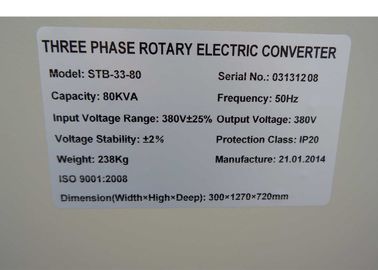 Kapalı / Açık 80 KVA IP20 Üç Fazlı Otomatik Voltaj Regülatörü
