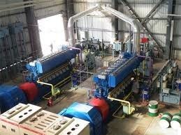 11000V Sabit / Kara Dizel veya ağır fuel oil veya gaz Jeneratör Santralı