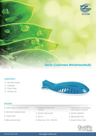 110 lm/w IP65 High Power LED yol ışık plastik Lens ile 100 Watt