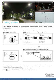 110 lm/w IP65 High Power LED yol ışık plastik Lens ile 100 Watt
