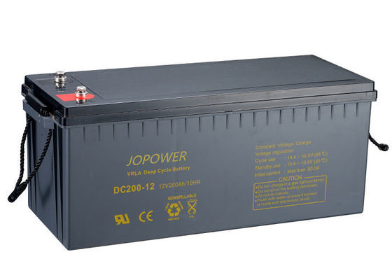 12 Volt VRLA Derin Döngülü Pil 200Ah Güneş Enerjisi Şebeke Sistemlerinde