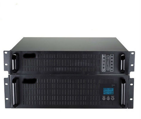 Yüksek frekans 3KVA Raf montajı online sinüs dalgası ups Enstrümantasyon için CPU kontrolü