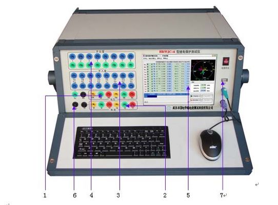 (6 fazlı voltaj, 6 fazlı akım) Bilgisayar rölesi test cihazı